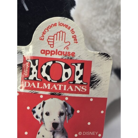 VTG 90s Disney Applause 101 Dalmatians "Wizzer" Puppy Plush Toy With Tags - Picture 5 of 14